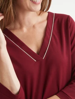 Robe housse en maille fluide