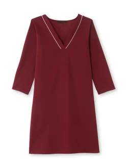 Robe housse en maille fluide