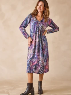 Robe housse en maille fluide