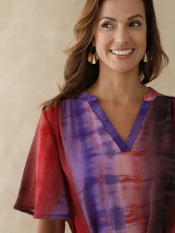 Robe housse manches courtes