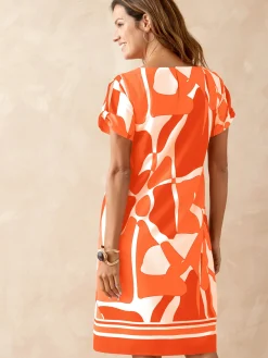 Robe housse manches courtes