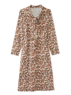 Robe élégante en maille col lavallière