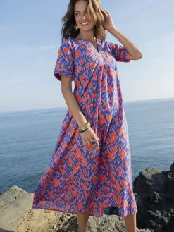 Robe longue pur coton