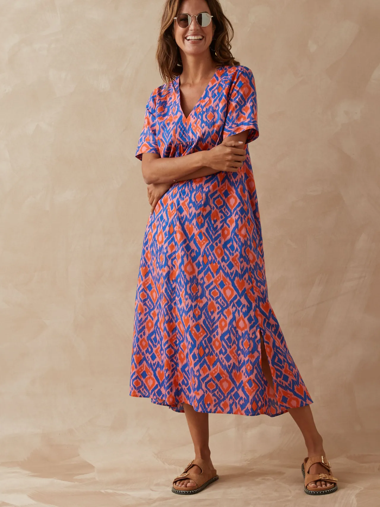 Robe longue pur coton