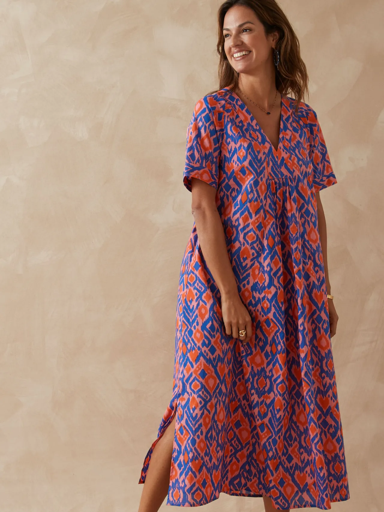 Robe longue pur coton