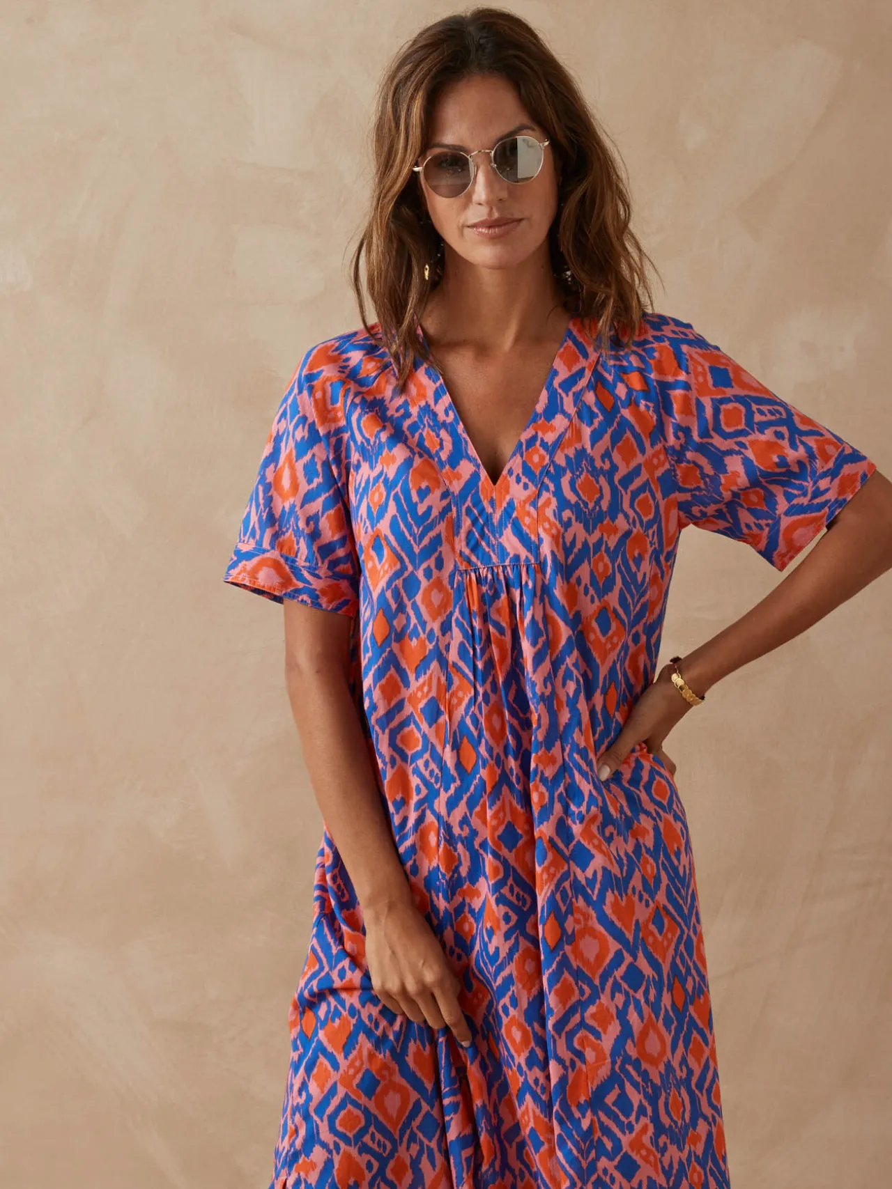 Robe longue pur coton