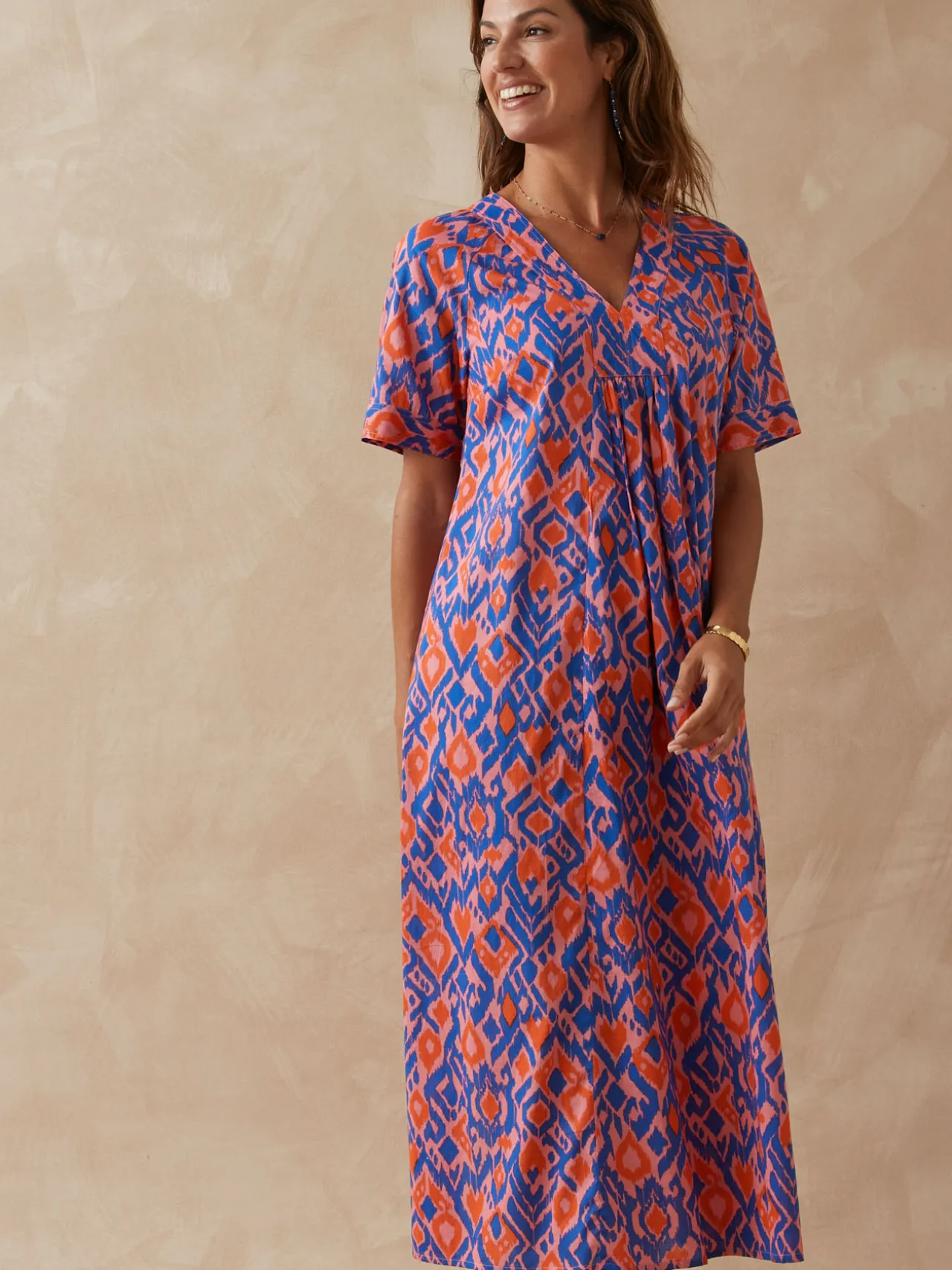 Robe longue pur coton