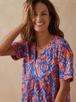 Robe longue pur coton