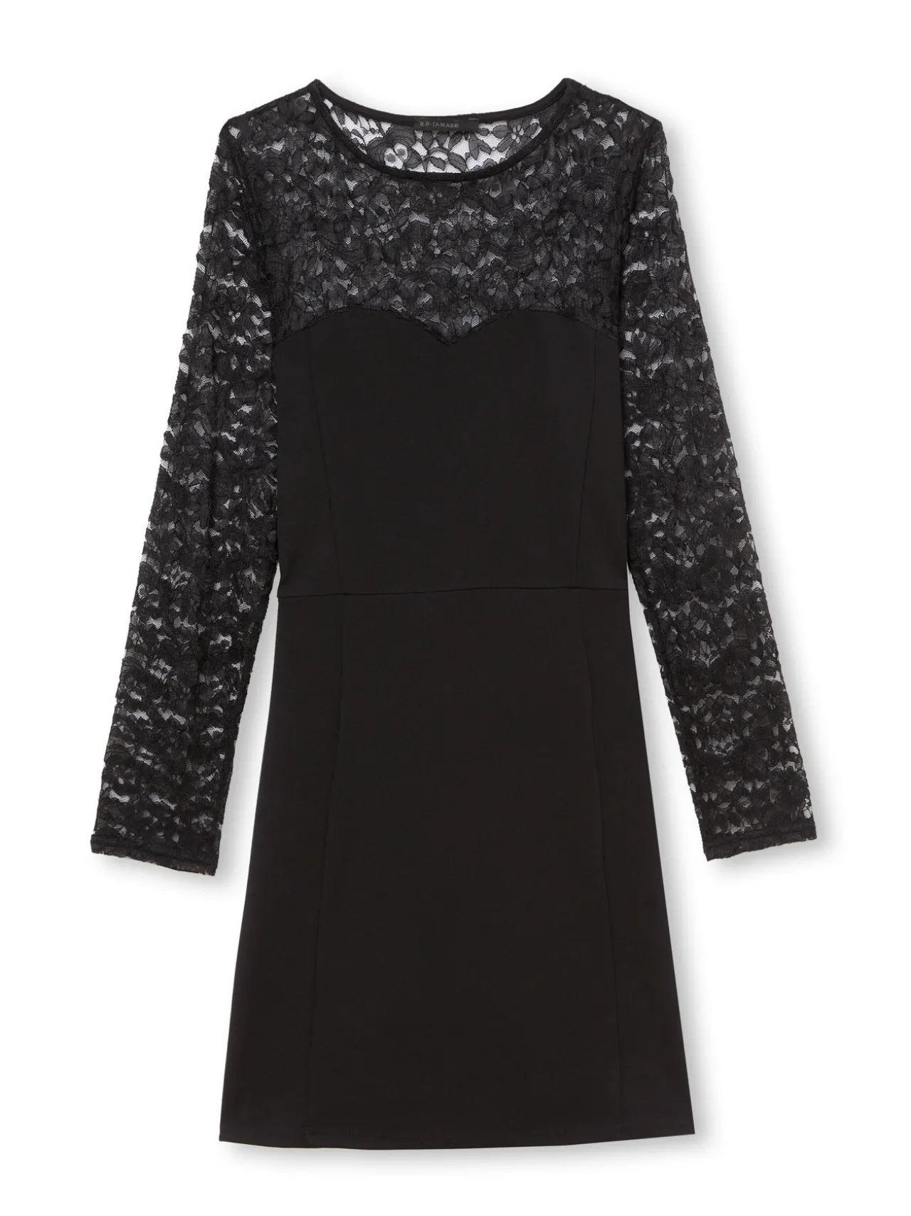 Robe maille et dentelle