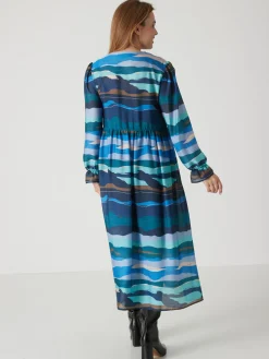 Robe manches bouffantes