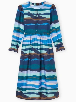 Robe manches bouffantes