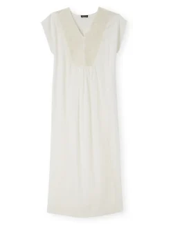 Robe sans manches en voile de coton