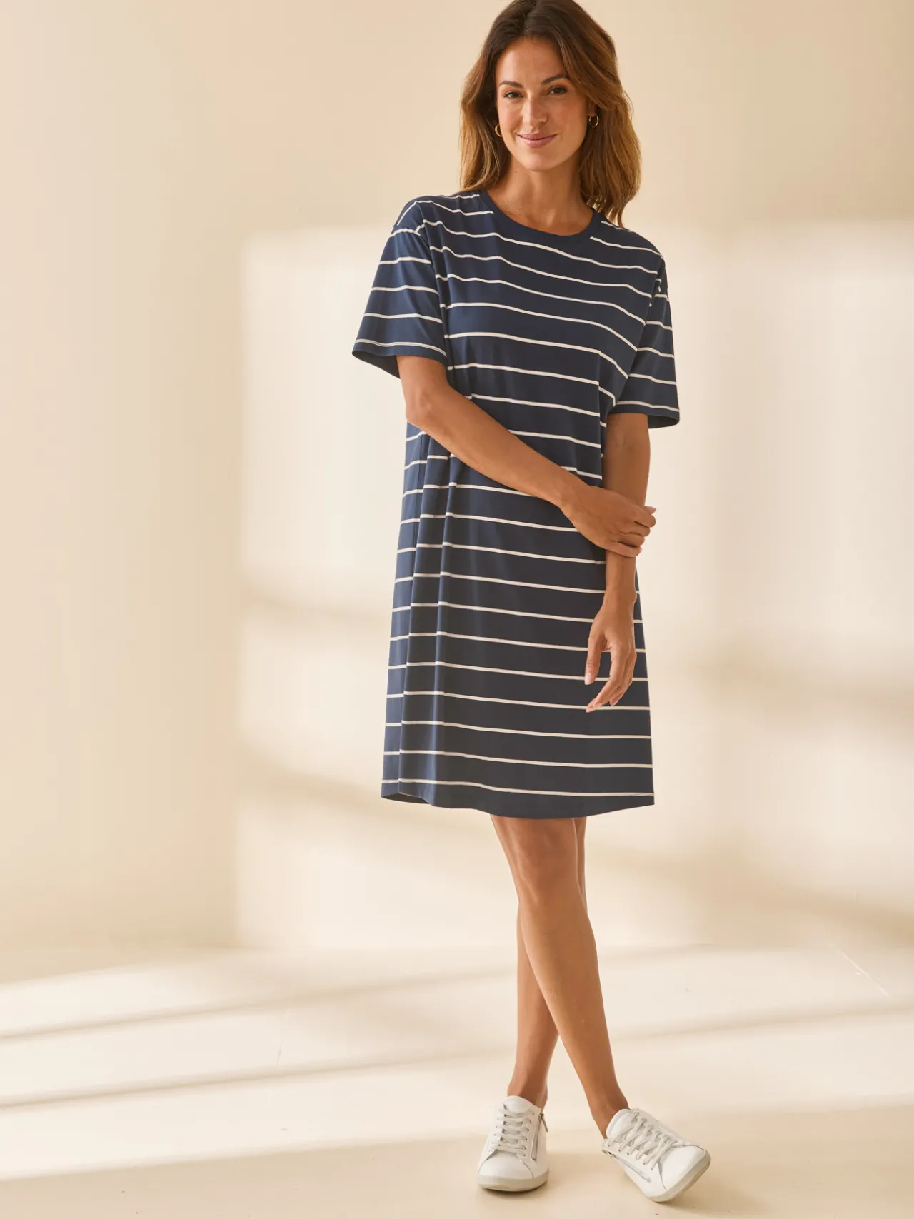 Robe tee-shirt coupe ample