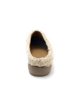 Sabos cuir velours semelle amovible