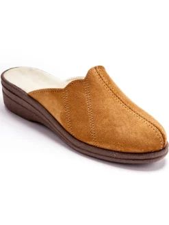 Sabots cuir fourrés laine majoritaire