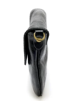 Sac pochette en cuir à bandoulière