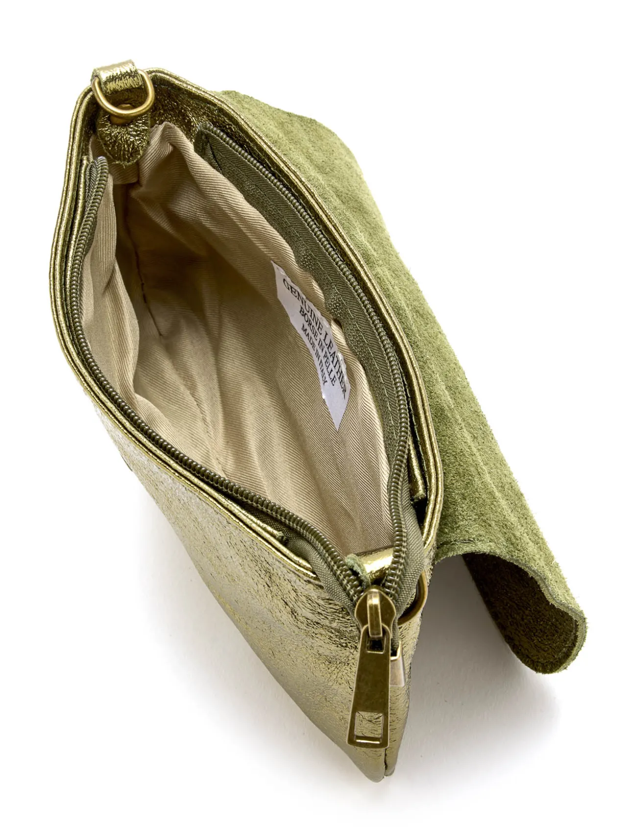 Sac pochette en cuir à bandoulière