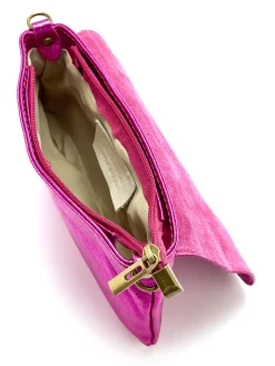 Sac pochette en cuir à bandoulière