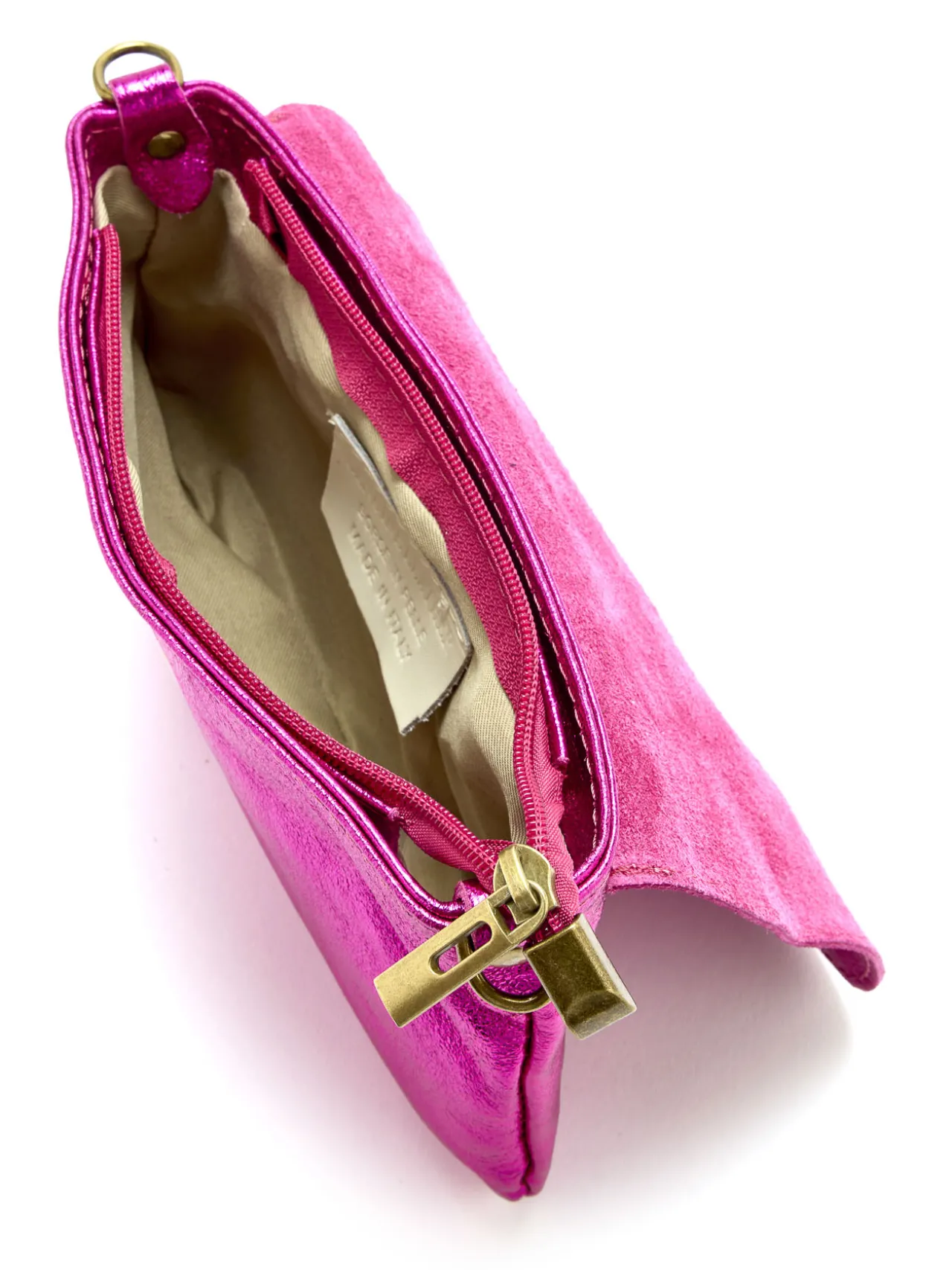 Sac pochette en cuir à bandoulière