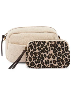 Sac-pochette effet toile de jute