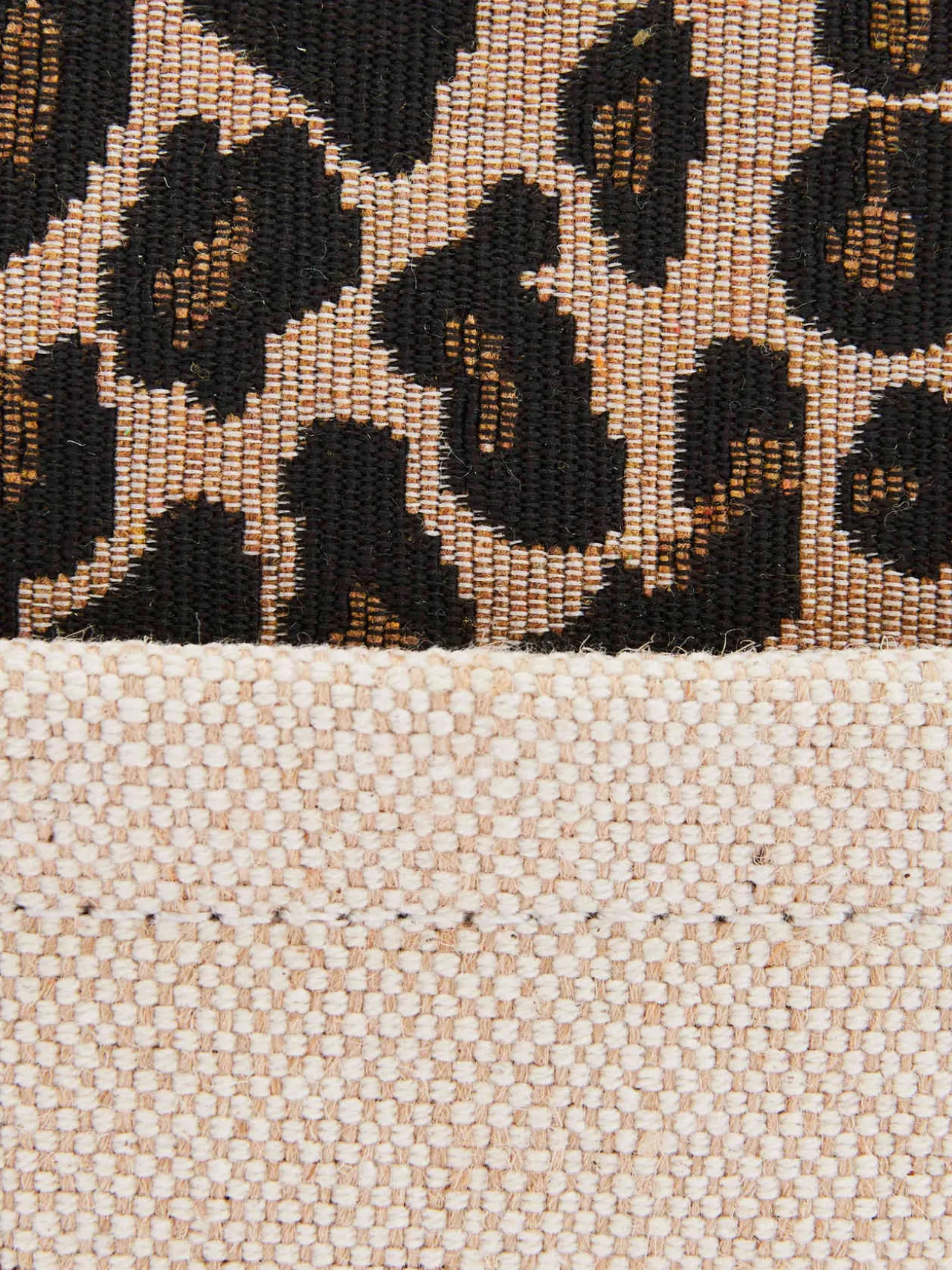 Sac-pochette effet toile de jute