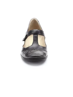 Salomés cuir avec bijou fantaisie