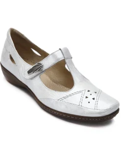 Salomés cuir avec bijou fantaisie