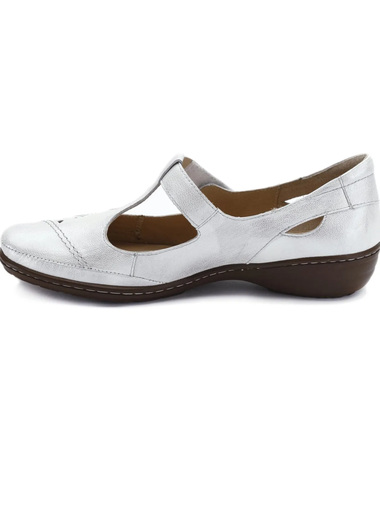 Salomés cuir avec bijou fantaisie