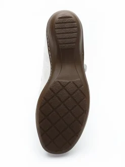 Salomés cuir avec bijou fantaisie