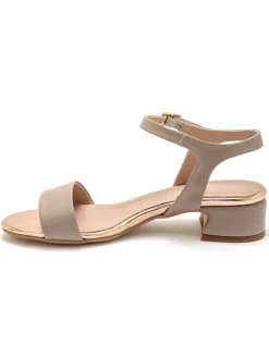 Sandales à bride en cuir