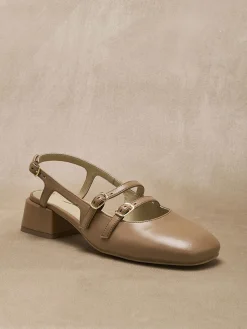 Sandales à brides cuir verni