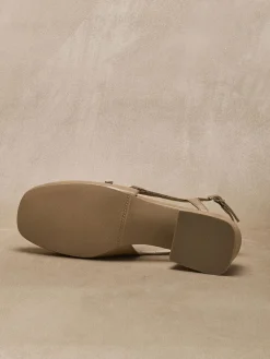 Sandales à brides cuir verni