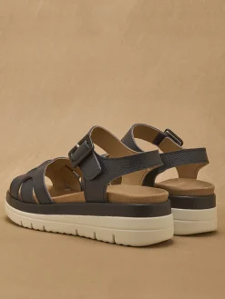 Sandales à scratch avec boucle fantaisie