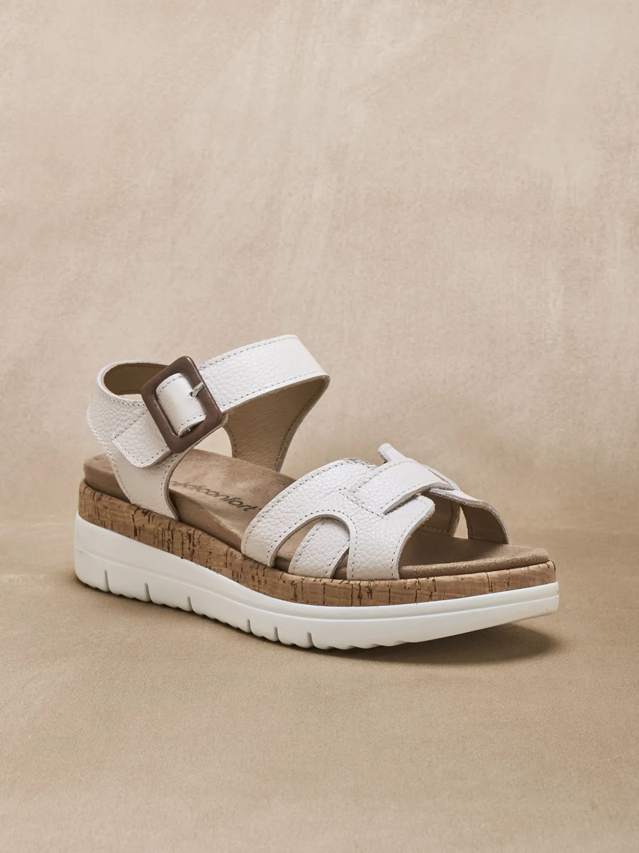 Sandales à scratch semelle amovible