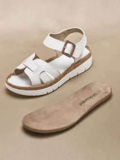 Sandales à scratch semelle amovible