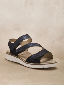 Sandales à scratchs ouverture totale