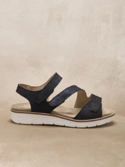 Sandales à scratchs ouverture totale