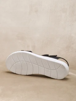 Sandales à scratchs ouverture totale