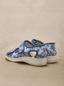 Sandales à scratchs ouverture totale