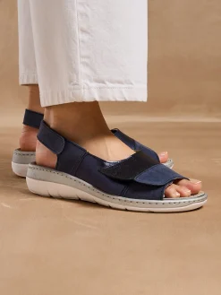 Sandales à scratchs tout ultra larges