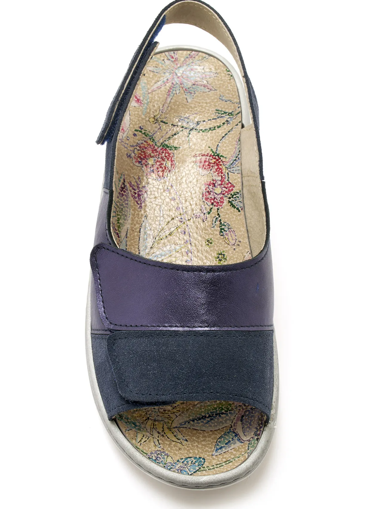 Sandales à scratchs tout ultra larges