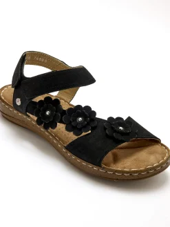 Sandales avec scratchs à la cheville