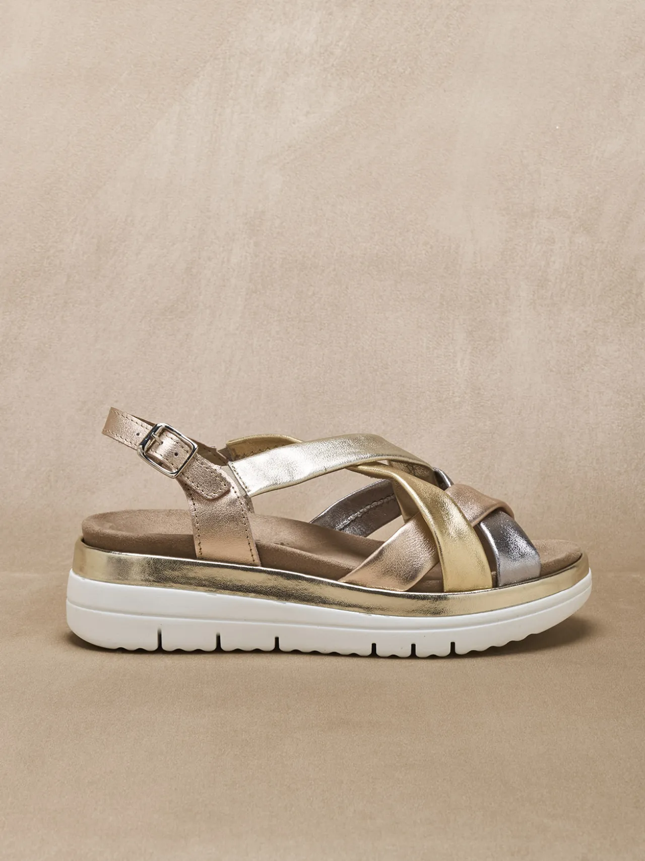 Sandales compensées semelle amovible