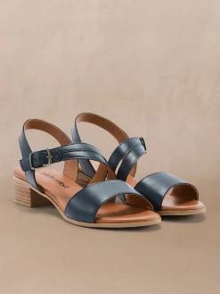 Sandales en cuir à aérosemelle