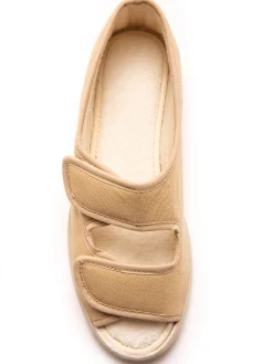 Sandales en toile à ouverture totale