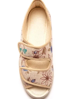 Sandales en toile à ouverture totale