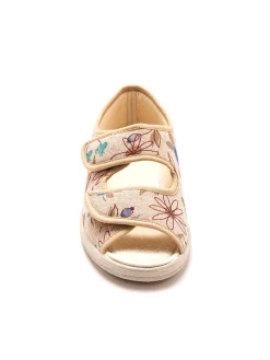 Sandales en toile à ouverture totale