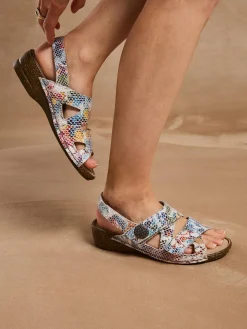 Sandales extra larges ouverture totale