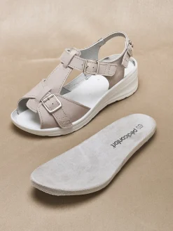 Sandales extra larges semelle amovible