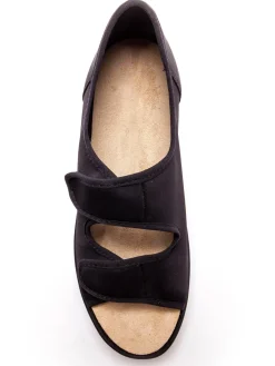 Sandales grande largeur maille extensibl